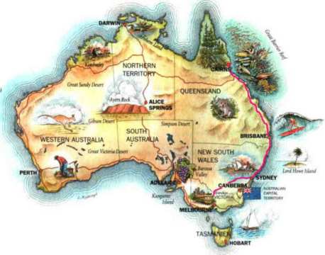 sidney, australia, mapa 1